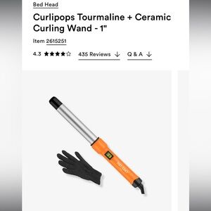 Bed head curlipops curler.